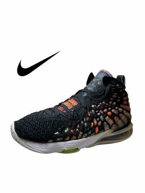 Nike Lebron XVII 17 GS 7Y "James Gang" Basketball‎ Sneakers BQ5594-005 W